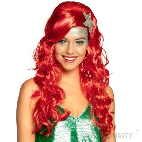 peruka party syrena deluxe czerwona boland