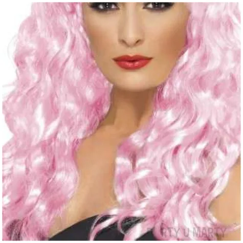 peruka party syrena rozowa smiffys