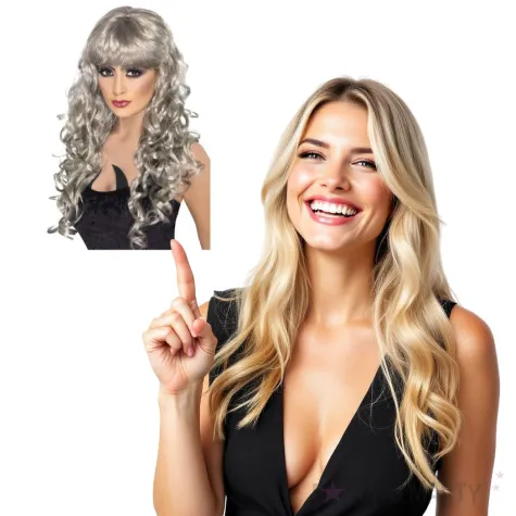 peruka party syrena srebrna smiffys