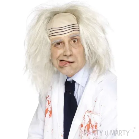 peruka party szalony doktorek bialy smiffys