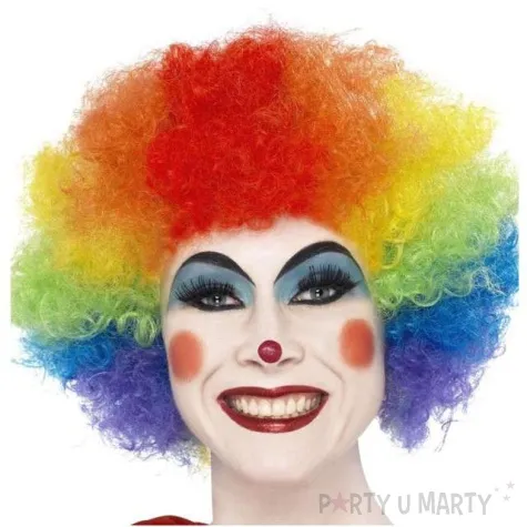 peruka party szalony klaun kolorowa smiffys