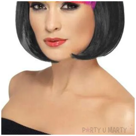 peruka party teczowy bob czarna smiffys