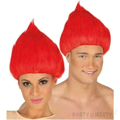 peruka party troll czerwona guirca