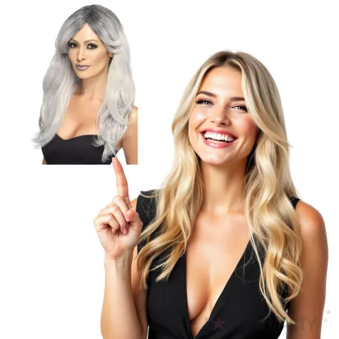 peruka party upiorny blask siwa smiffys