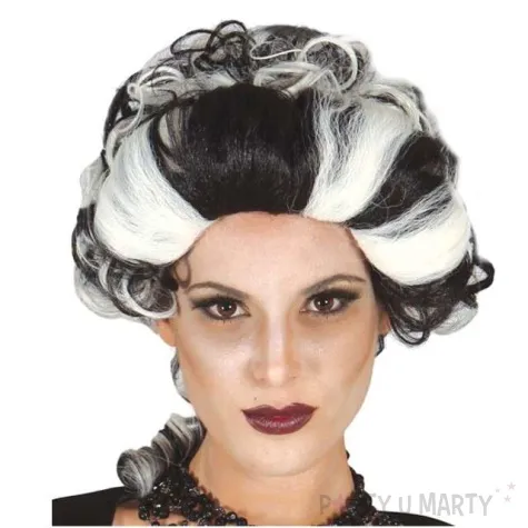peruka party wampirzyca guirca czarno siwa