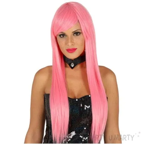 peruka party wendy long rozowa guirca