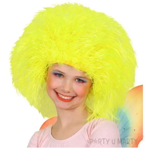 peruka party wrozka afro zolta neonowa widmann