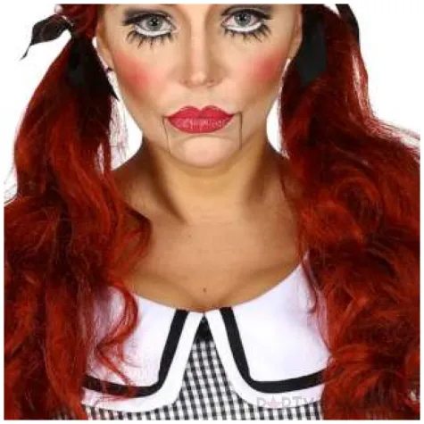 peruka party zabojcza lalka ruda widmann