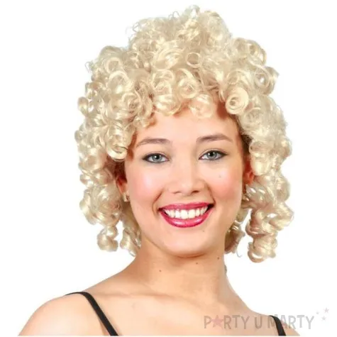 peruka party zalotny loczek blond guirca