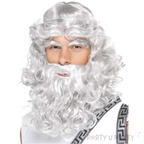 peruka party zeus peruka brwi i broda smiffys