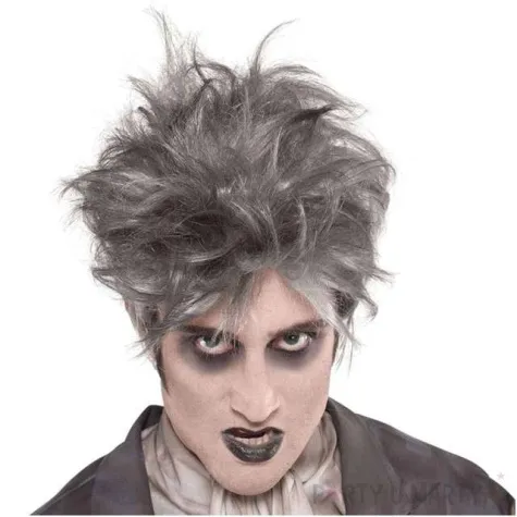 peruka party zombie amscan czarno siwy