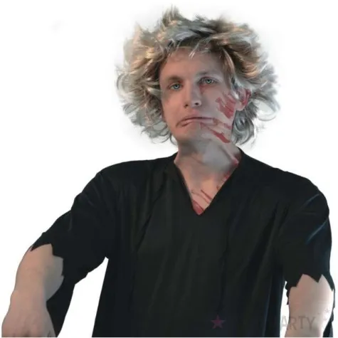 peruka party zombie ciemny blond arpex