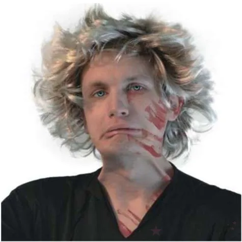 peruka party zombie ciemny blond arpex