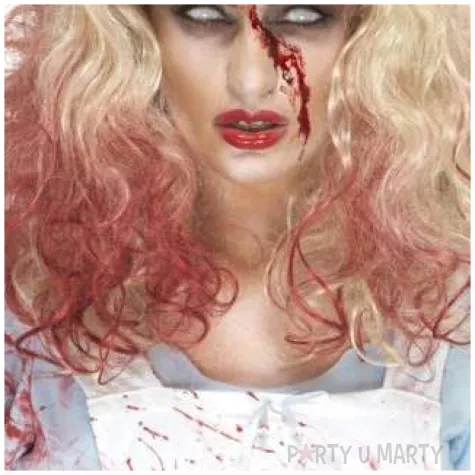 peruka party zombie krwawa alicja brazowa smiffys