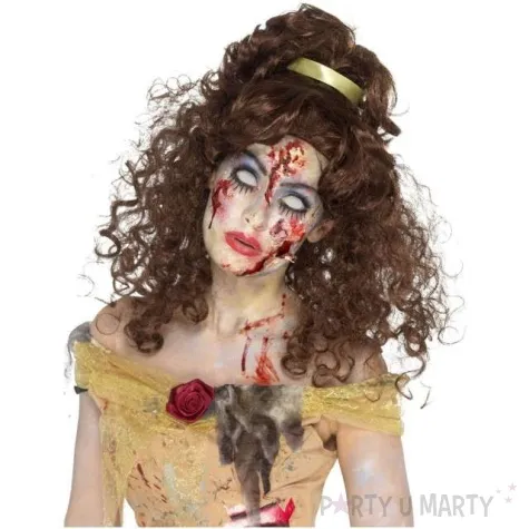 peruka party zombie ksiezniczka brazowa smiffys