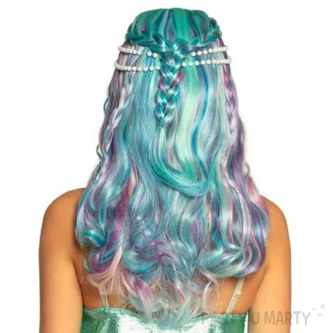 peruka syrena morska perla niebieska boland