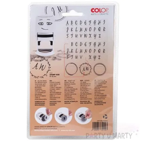 pieczatka nio inicjaly ozdobne colop