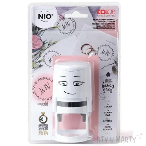 pieczatka nio inicjaly slubne colop