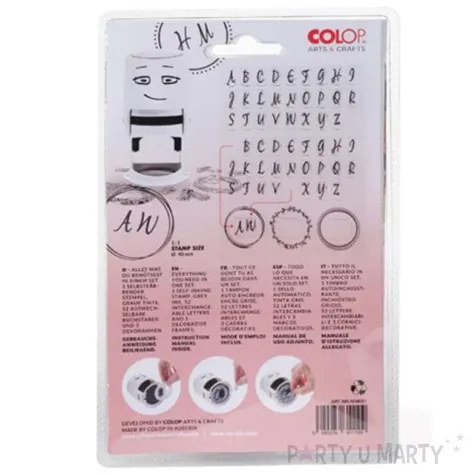 pieczatka nio inicjaly slubne colop