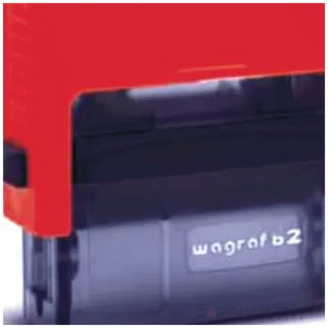 pieczatka z napisem dobra zmiana czerwona 39 x 15 mm