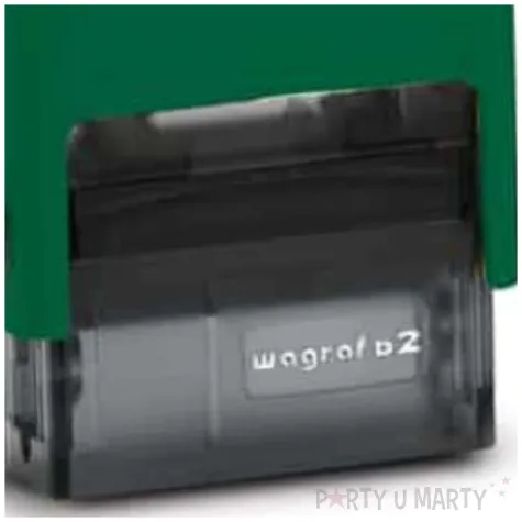 pieczatka z napisem ok zielona 38 x 14 mm