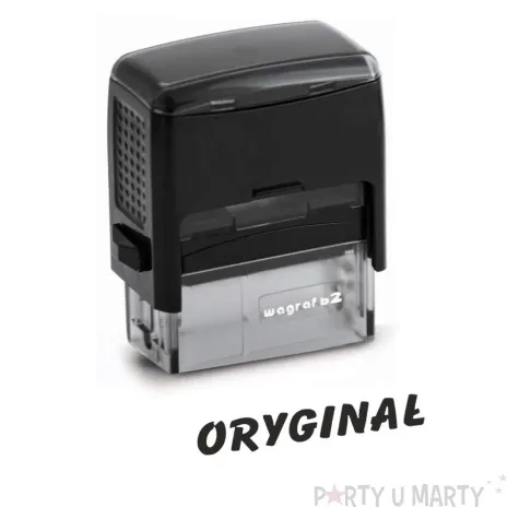 pieczatka z napisem oryginal bold czarna 38 x 14 mm