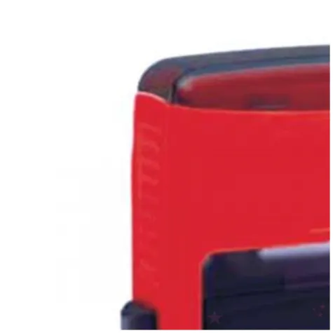 pieczatka z napisem pilne czerwona 38 x 14 mm