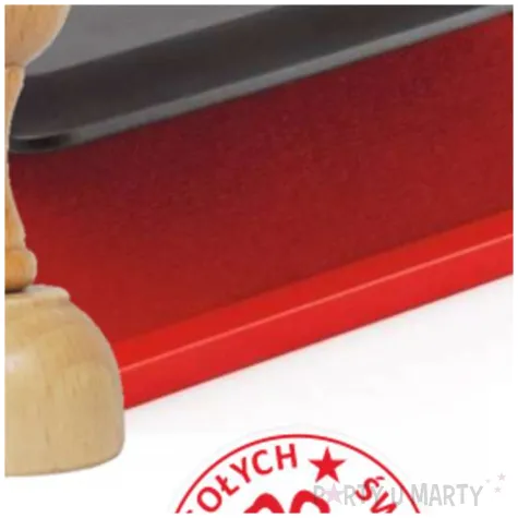 pieczatka z tuszem wesolych swiat prezent czerwona 40mm