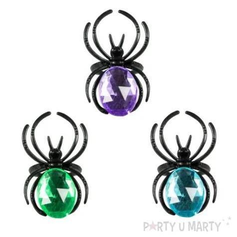 pierscien pajaki z krysztalem arpex 4 szt