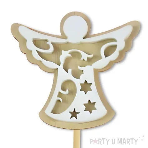 pik ozdobny aniolek rzezbiony arpex 28 cm