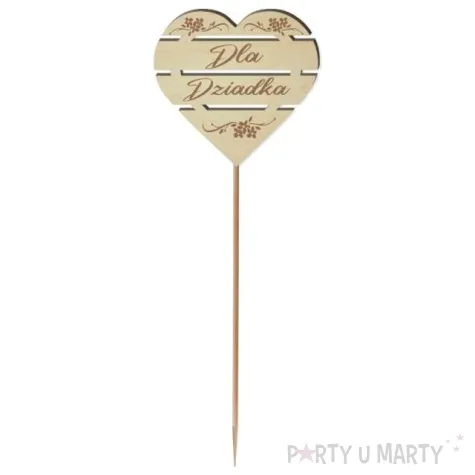 pik ozdobny dla dziadka drewno 24 cm