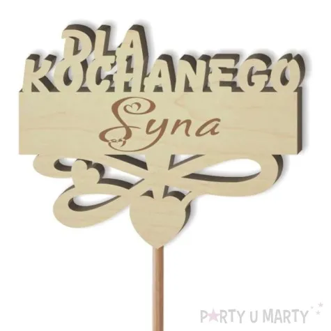 pik ozdobny dla kochanego syna drewno 23 cm