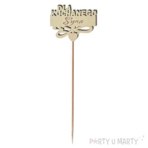 pik ozdobny dla kochanego syna drewno 23 cm