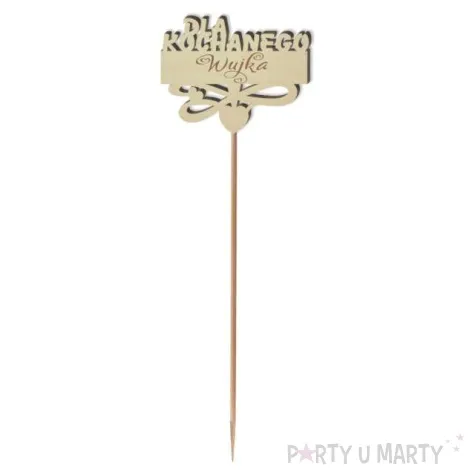 pik ozdobny dla kochanego wujka drewno 23 cm