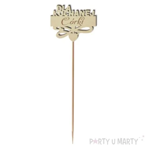 pik ozdobny dla kochanej corki drewno 23 cm