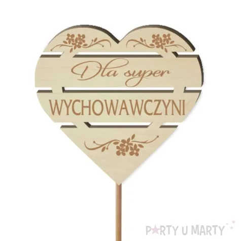pik ozdobny dla super wychowawczyni drewno 24 cm