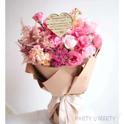 pik ozdobny dla super wychowawczyni drewno 24 cm