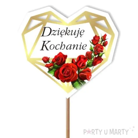 pik ozdobny dziekuje kochanie 24 cm