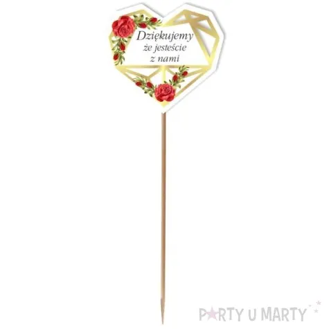 pik ozdobny dziekujemy ze jestescie z nami 24 cm