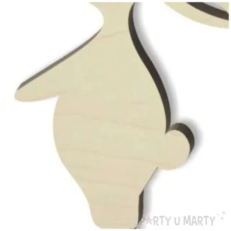 pik ozdobny kroliczek chlopczyk drewno 24 cm
