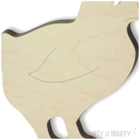 pik ozdobny kurczak drewno 24 cm