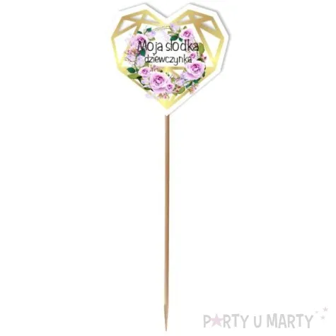pik ozdobny moja slodka dziewczynka kwiaty 24 cm