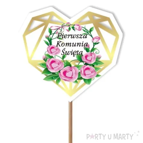 pik ozdobny pierwsza komunia swieta 24 cm
