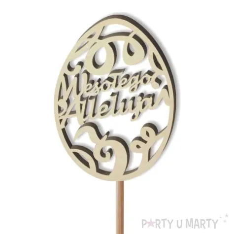 pik ozdobny pisanka alleluja drewno 23 cm