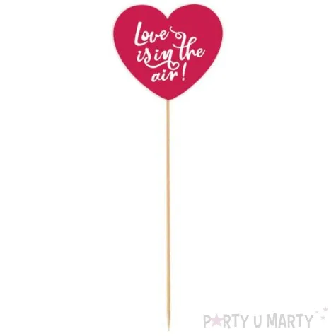pik ozdobny serce love is in the air czerwony 27 cm