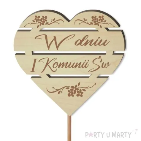 pik ozdobny w dniu i komunii sw drewno 24 cm