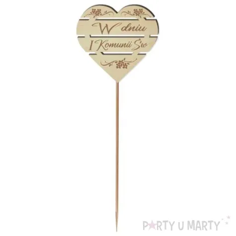 pik ozdobny w dniu i komunii sw drewno 24 cm