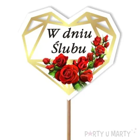 pik ozdobny w dniu slubu 24 cm