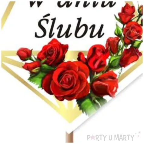 pik ozdobny w dniu slubu 24 cm