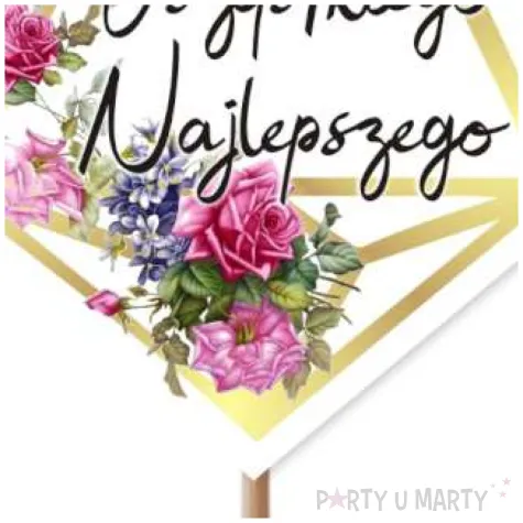 pik ozdobny wszystkiego najlepszego 24 cm